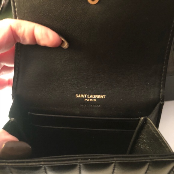 SOLD NWT Bkack and Gold Vicky Wallet - Picture 3 of 6